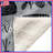 Black Botanical Patterns Blankets-123335448