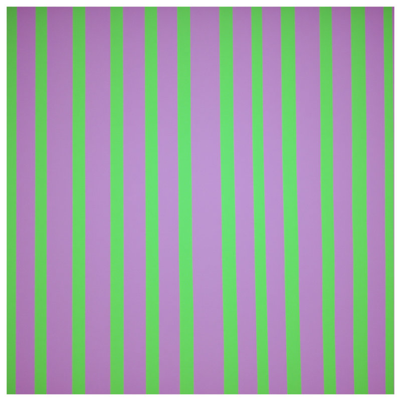 Tapis de bain mauve à rayures vertes, L 34 po x L 21 po