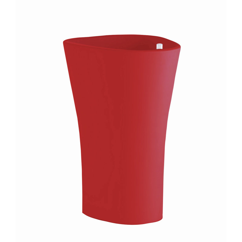 Bones Resin Pot Planter, 27.5" H x 17.25" W x 20.5" D, Ecru
