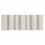 Tapis pour salle de bain gris 22 x 58 po avec rayures tissées, velours moyen de 0,5 po, lavable à la machine pour un entretien facile, envers antidérapant, texture de chambre à coucher de style 22 x 58 po, lavable, base, doux