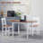 Solid Wood Folding Drop Leaf Dining Table, Space-Saving Design For Small Kitchens And Apartments, Brown