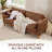 83" W  Modern Living Room Farmhouse Performance Upholstery Faux Leather Sofa Couch with 3 in 1 Pillows-1082330000