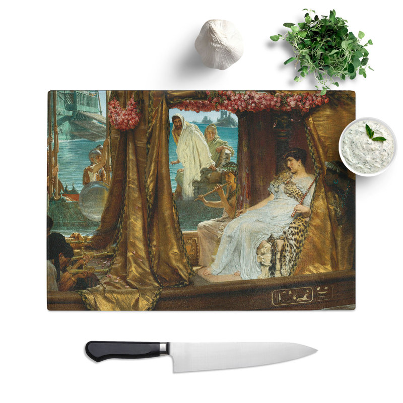 Anthony and Cleopatra by Lawrence Alma-Tadema Chopping Board, 0.4cm H x 29cm W x 39cm L