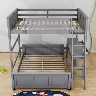 Jakavious Kids Bunk Bed with Drawers