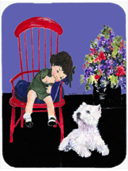 Planche à découper en verre westie east urban home