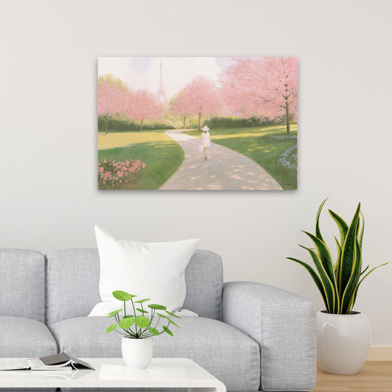 Printemps français et contemporain à Paris II, H 36 po x l 24 po