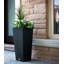 Pot à fleurs en composite avec plateau d'arrosage Cara-88678531-31645014