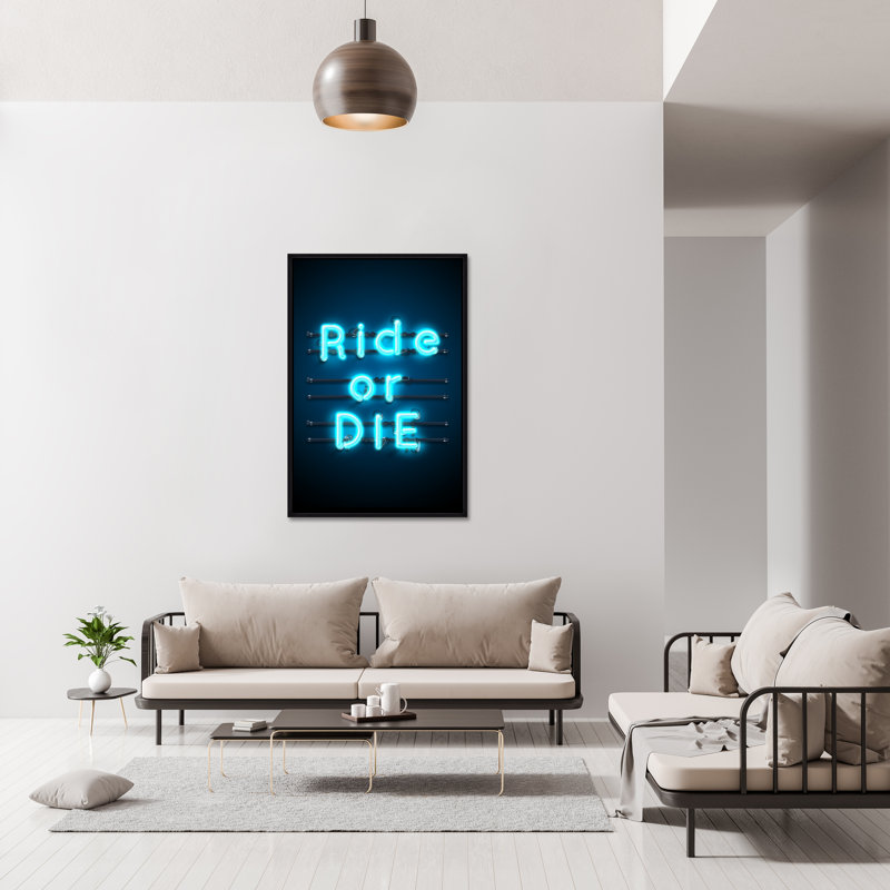 Neon Ride Or Die Print by David Brown, 46.75" H x 31.75" W