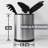Kitchen Utensil Holder For Countertop 360° Rotating Utensil Caddy Large Utensil Crock Cooking Utensil Holder For Kitchen Counter