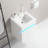 Wall Mounted Bathroom Vanity with Sink, radar sensing light and Storage Space