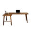 Walnut L-Shaped Solid Wood desk-111069090-111069092