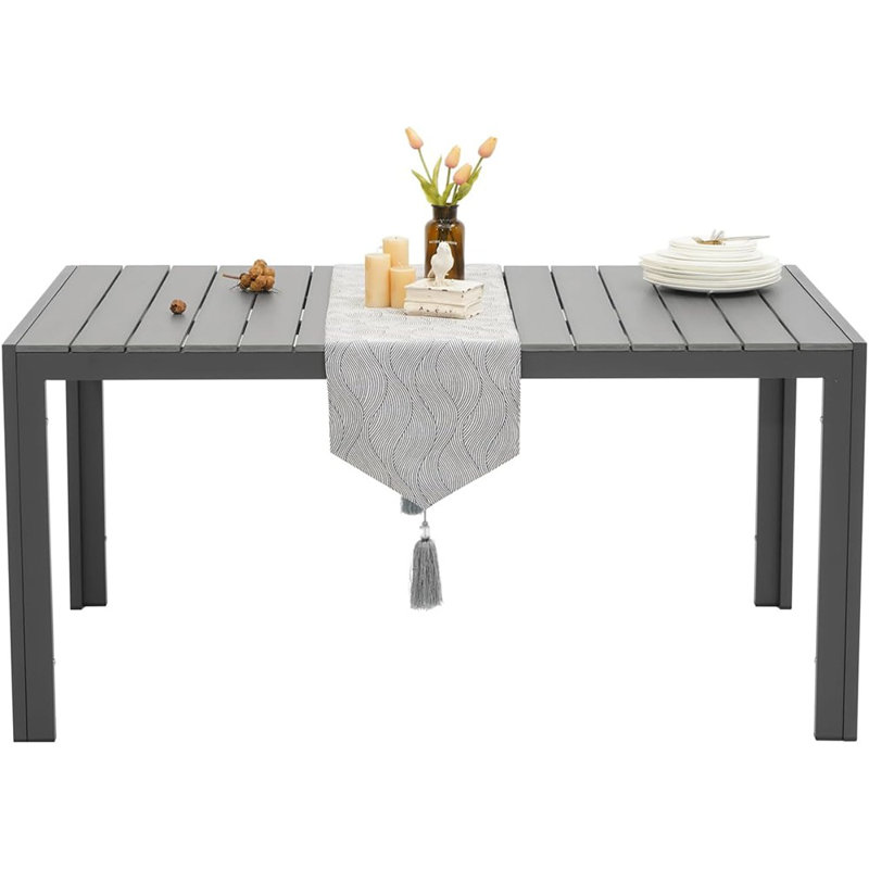 Table de salle à manger d'extérieur pour 6 personnes