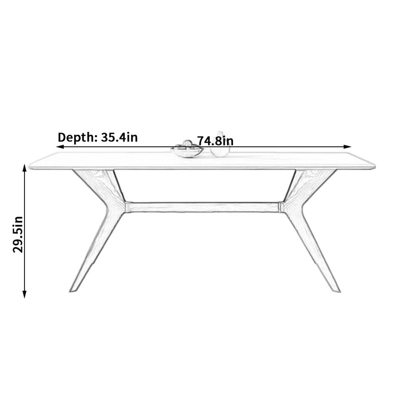 Orphus, H 29,5 po x L 74,8 po x l 35,4 po