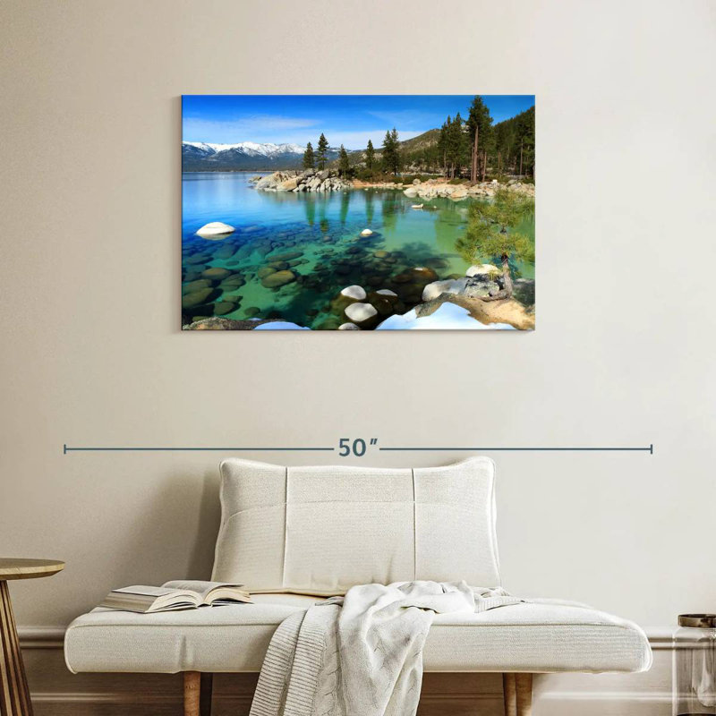 Alvord Crystal Lake Lake Tahoe bleu, H 24 po x l 36 po