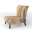 Fauteuil de chambre rembourré abstrait coloré - Fauteuil d'appoint moderne en velours-90458189