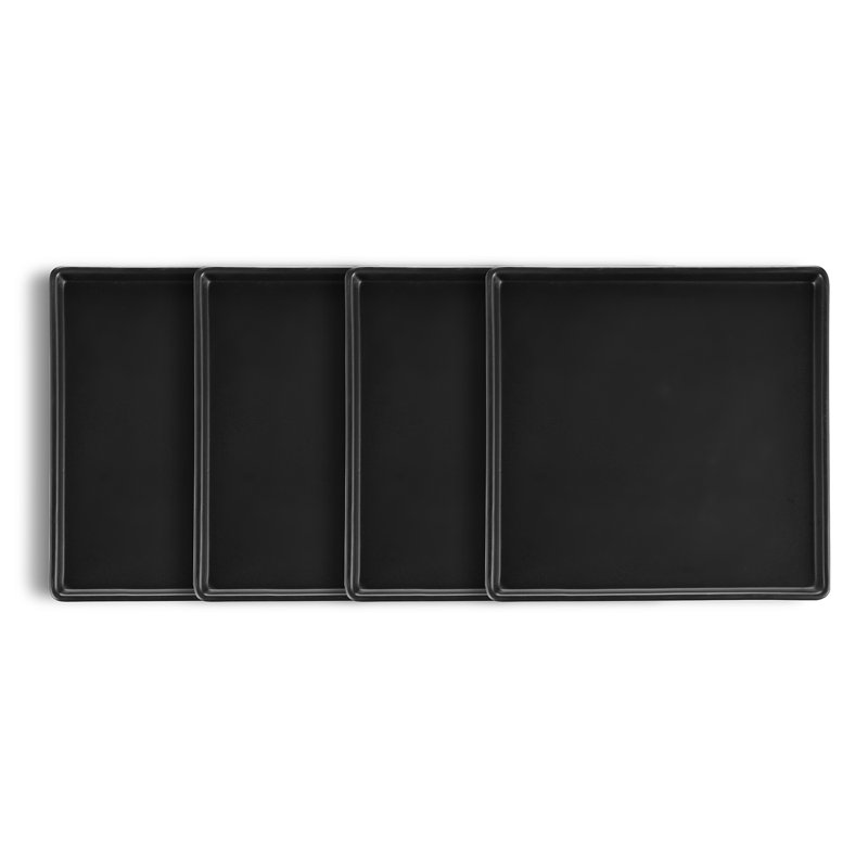 Stone Lain Grace 4-Piece Dinner Plate Set Stoneware