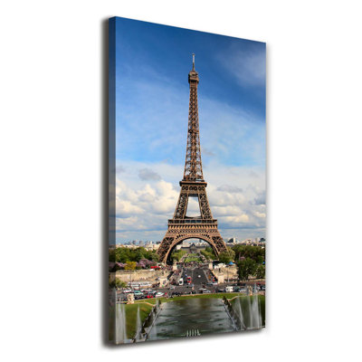 Eiffel Tower Paris - Wrapped Canvas Print