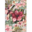 Tapis décoratif lavable à motif floral rose et vert-119078119