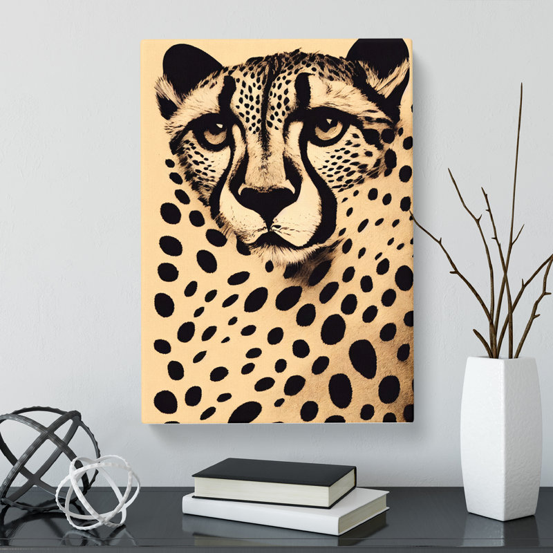 Cheetah Collage - Wrapped Canvas, 60cm H x 40cm W x 3cm D