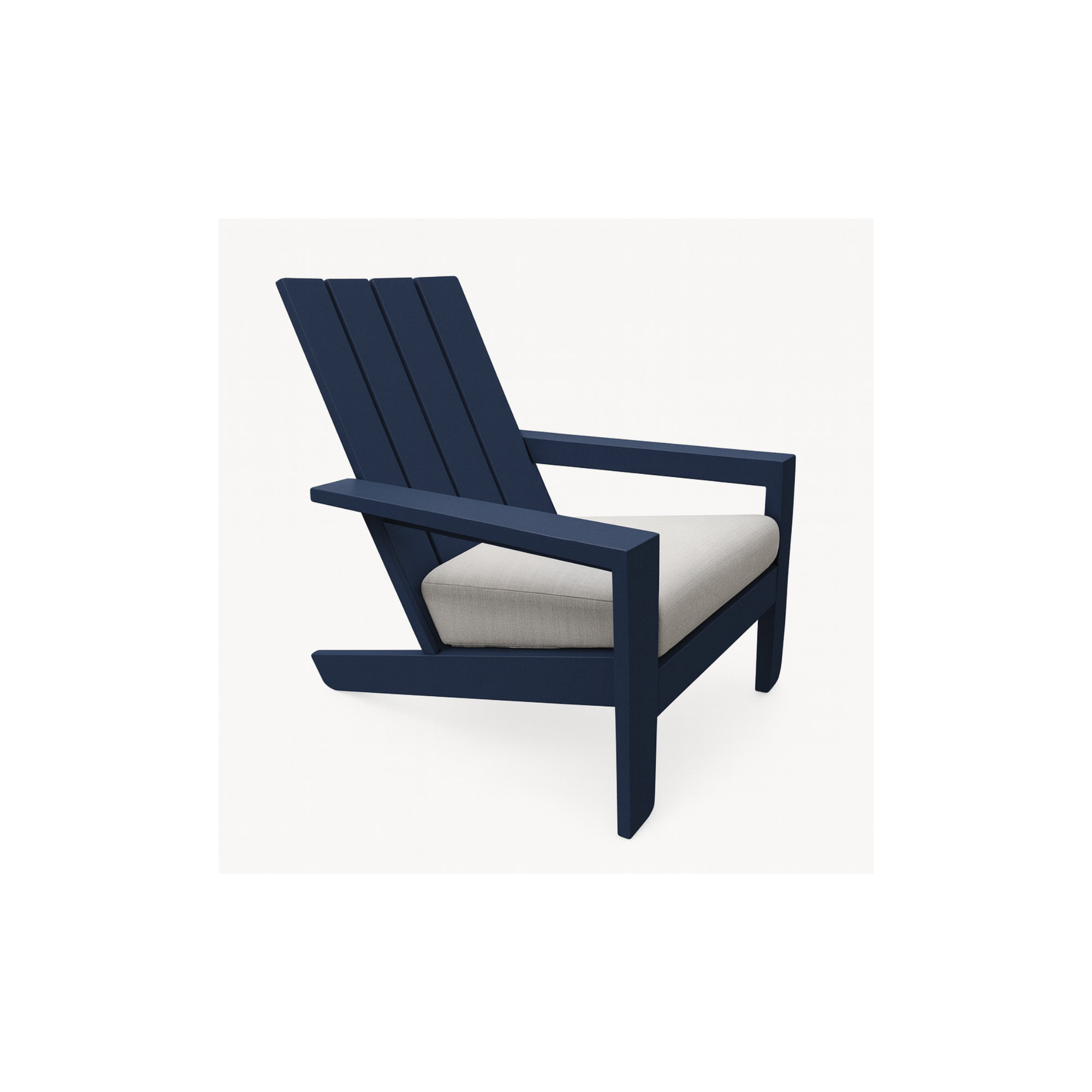 Rhys Aluminum Adirondack with Sunbrella Cushion, Blue