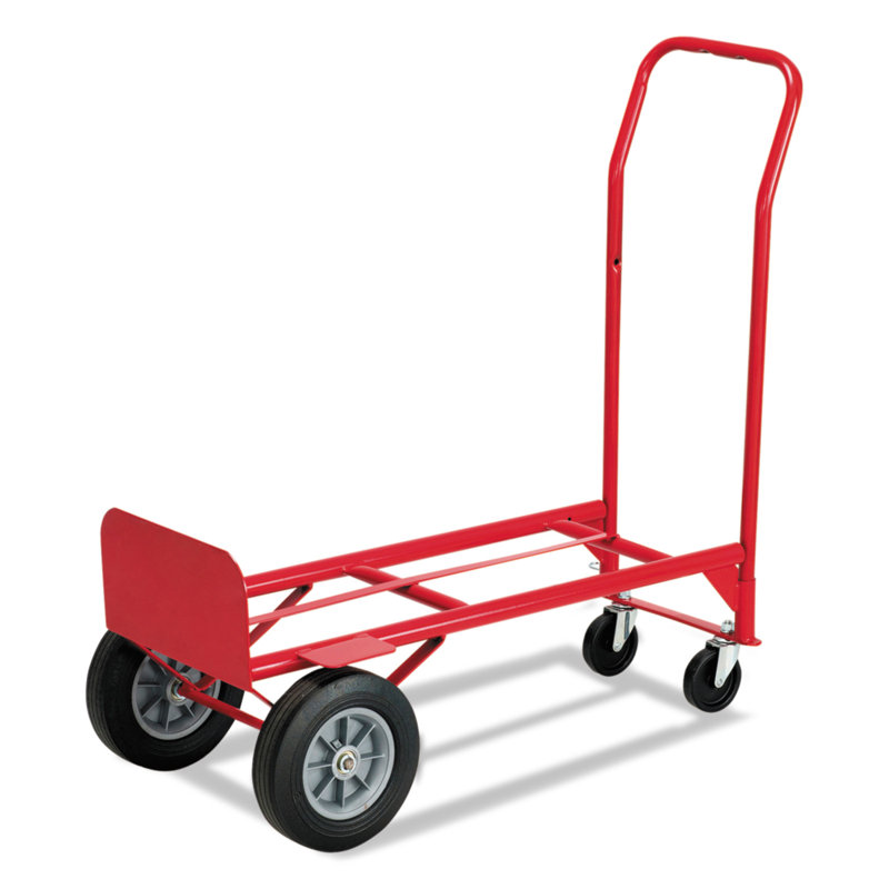 Chariot plateforme convertible à deux voies à capacité 500 lb.