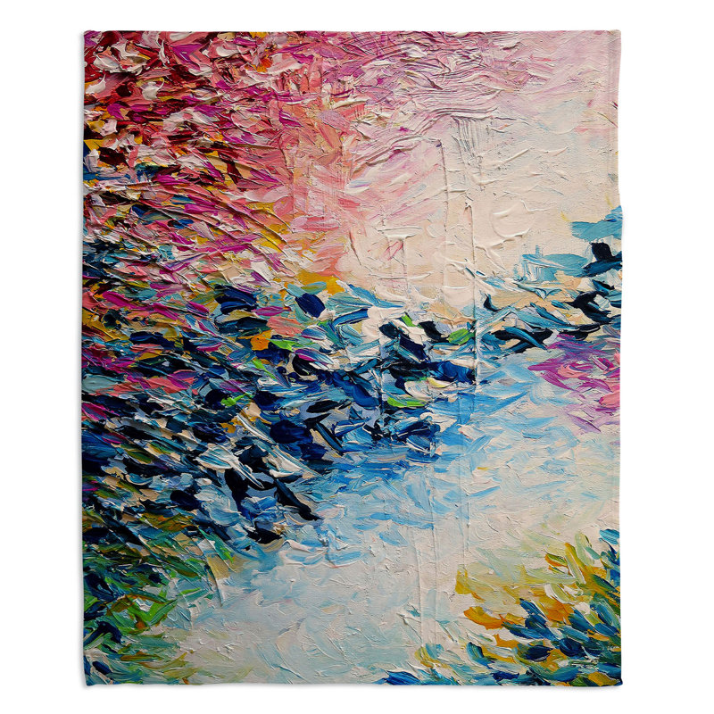 Couverture de sherpa doux supérieure à la polaire clouds, l 68 po x L 80 po