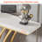 Schubert Gold Console Table with Faux Top-506084631