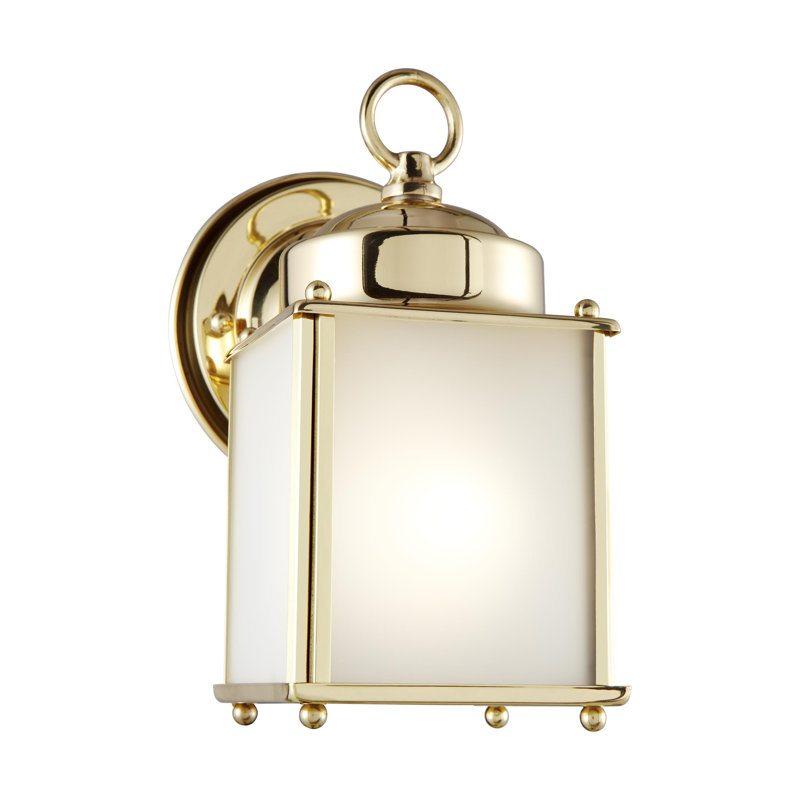 New Castle One Light Outdoor Wall Lantern from Generation Lighting , Black, Yes