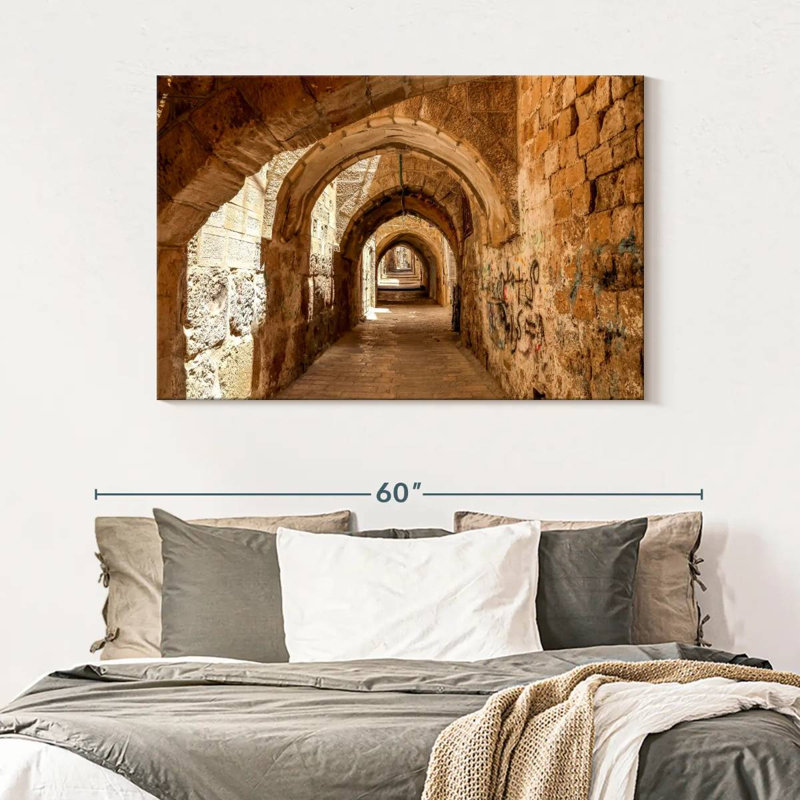 Kavia Stone Alley à Jérusalem, H 32 po x l 48 po