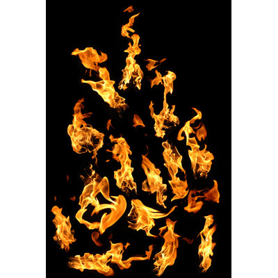 Many Fire Flame - Wrapped Canvas Print