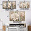 Ensemble de salon Beige Succulent Soft Bloom VI - Succulent Wall Art-38332442-38332447
