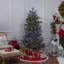 Lighted Artificial Pine Christmas Tree-2093117024