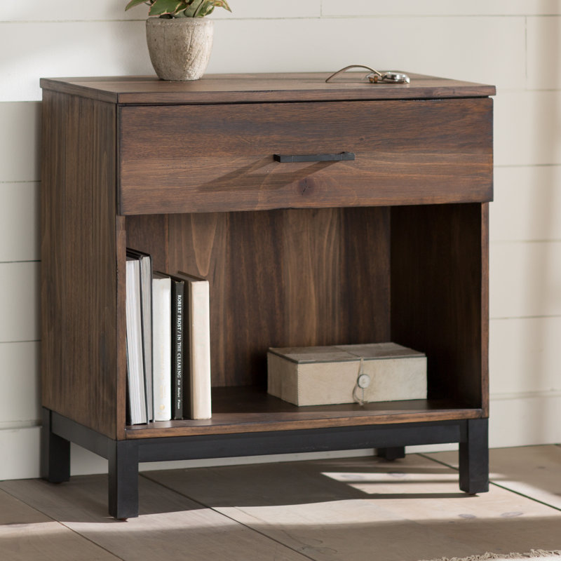 Erithon Table de chevet 1 tiroir Cedric