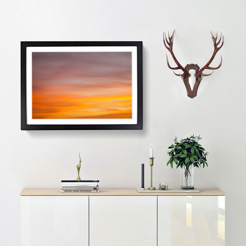 Magical Sky - Picture Frame Photograph Print, 40cm H x 60cm W x 2cm D, Black