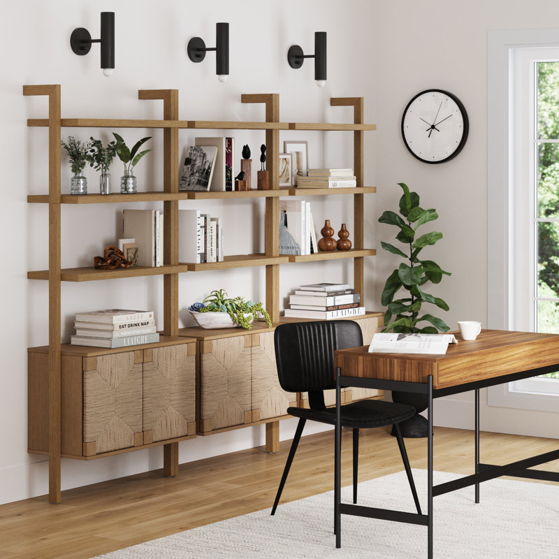 Claudinette Storage Bookcase, 216"H x 96"W x 42"D