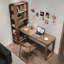 Bureau rectangulaire brun en bois massif-987541956