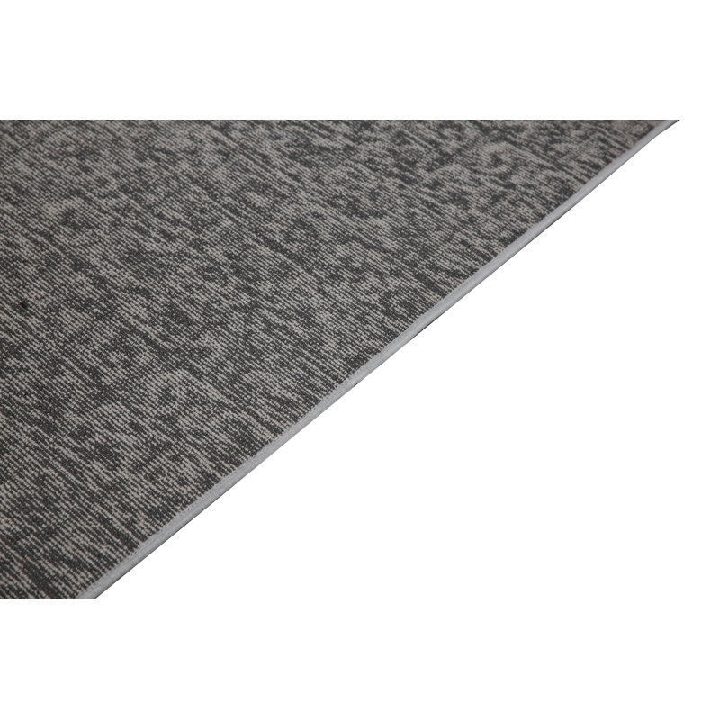 Tapis décoratif Elemental - imprimé géométrique gris patiné, Tapis de couloir 3 pi x 42 pi