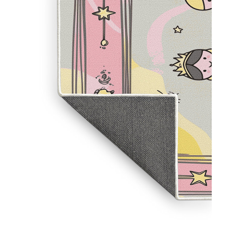 Tapis fantaisie East Urban Home, Rectangulaire 3 pi x 5 pi