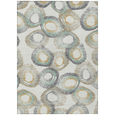Machine Washable Indoor/Outdoor Corbin ACN2278 Geometric Rug