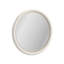 Perseus Round Solid Wood Beveled Mirror