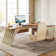 78.74" L-shaped Executive Desk, Large Computer Desk With File Cabinet