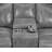Artrice Upholstered Padded Arm Glider Loveseat Grey-917545066
