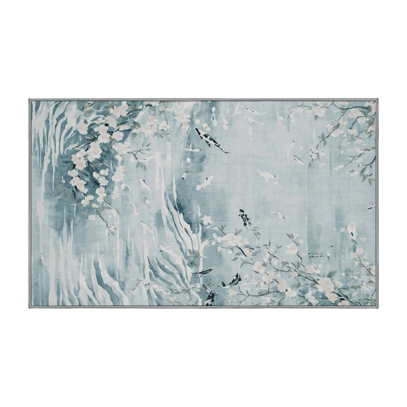 Silky Soft Plush Gray Area Rug, Rectangle 5' x 8'