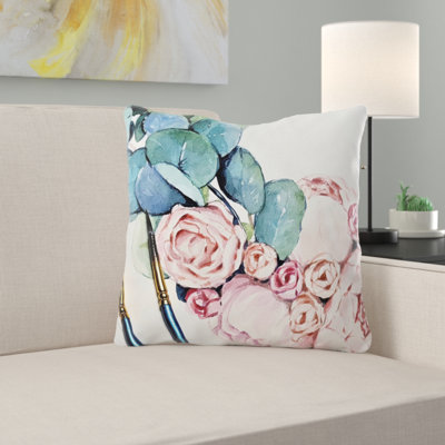 Biwabik Floral Outdoor Reversible Throw Pillow