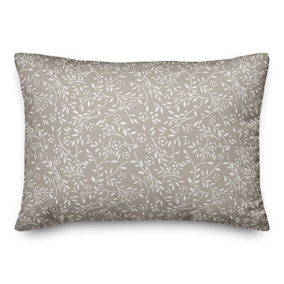 Floral Outdoor Reversible Throw Pillow