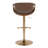 Arabelle Adjustable Faux Leather Bar Stool with Rounded T Footrest (Set of 2)-125600963-125600964