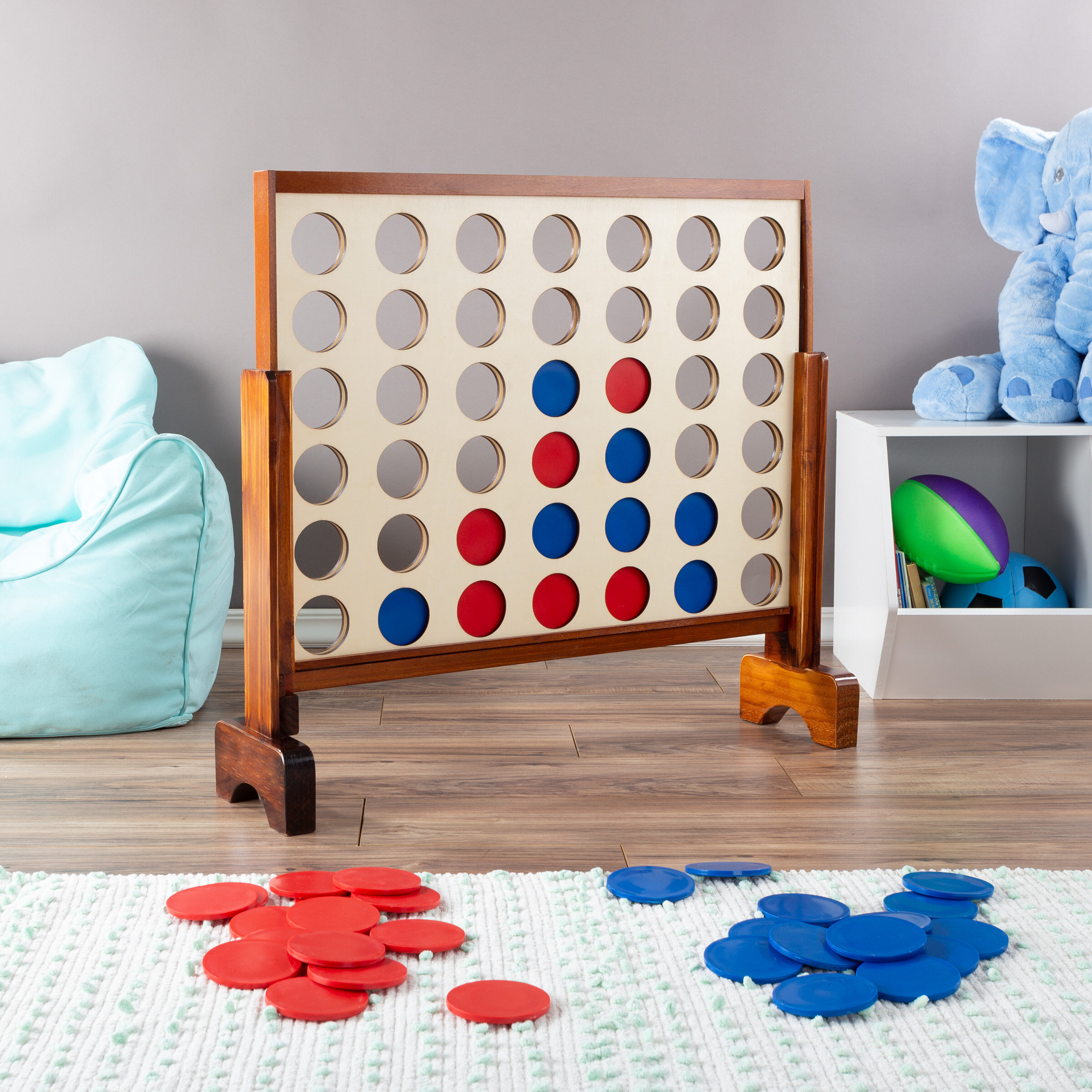 Giant Wooden Board Game 4 high quality in a row