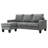 77" Wide Velvet Reversible Sofa & Chaise-39745695