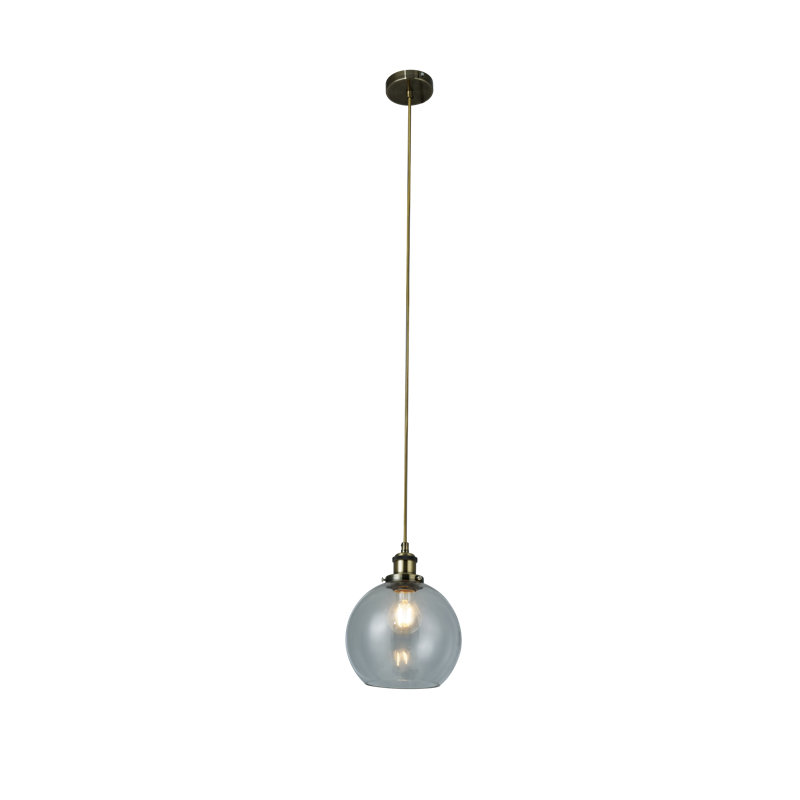 Thrapst 1 - Light Polished Chrome Single Pendant, 100cm H x 20cm W x 20cm D
