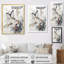 Keishasha, art asiatique, papillon blanc et gris sur toile-524164466-524164473